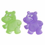 Badrumsmatta DKD Home Decor 10 x 1 x 13 cm Lila Grn Barn PVC (2