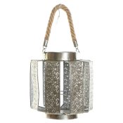 Kandelaber DKD Home Decor 21 x 21 x 23 cm Silvrig Metall Snre A