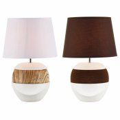 Bordslampa DKD Home Decor Keramik Polyester Snre (28 x 28 x 43