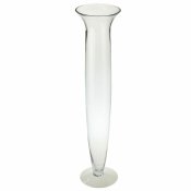 Vas DKD Home Decor Glas Transparent (14 x 14 x 60 cm)
