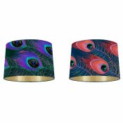 Lampskrm DKD Home Decor Lila Grn 40 x 40 x 24 cm (2 antal)