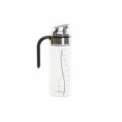 Oljeflaska DKD Home Decor Svart Transparent Rostfritt stl Boros