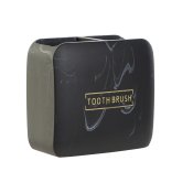 Tandborsthllare DKD Home Decor Svart Marmor (10,5 x 6,5 x 10 cm