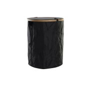 Tvttkorg DKD Home Decor Svart Tlgy Filthatt (44 x 44 x 57 cm)