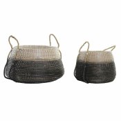 Korg - set DKD Home Decor Naturell Gr Sjgrs (52 x 52 x 44 cm)