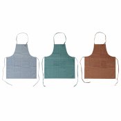 Frklde med ficka DKD Home Decor Brun Turkos Polyester Bomull G