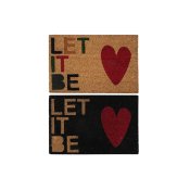 Drrmatta DKD Home Decor Rd Svart Brun Gummi 2 antal Kokosfiber
