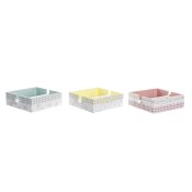 Servetthllare DKD Home Decor Vichy Sweet Metall Aluminium Tr M