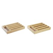 Besticks-sortering DKD Home Decor Bambu Kolonial Afrikan 25,5 x