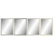 Vggspegel DKD Home Decor Brun Gr Naturell Mrkgr Tropiskt Lv