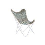 Trdgrdssoffa DKD Home Decor Bl Vit Grn Jrn 74 x 65 x 90 cm