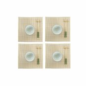 Sushiset DKD Home Decor 14,5 x 14,5 x 31 cm Grn Stengods Orient