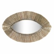 Vggspegel DKD Home Decor Naturell Bali 54 x 3 x 34 cm
