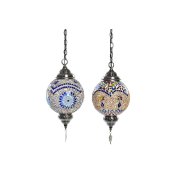 Taklampa DKD Home Decor Glas Metall 20 x 20 x 36 cm Multicolour