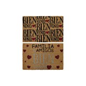 Drrmatta DKD Home Decor Rd Svart Brun Gummi 2 antal Urban Koko