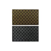 Drrmatta DKD Home Decor Silvrig Svart Gyllene Gummi Arab 2 anta