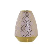 Vas DKD Home Decor Porslin Rosa Gyllene Orientalisk (18 x 18 x 2