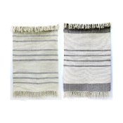 Matta DKD Home Decor 200 x 290 x 0,75 cm Gr Polyester Vit Frans