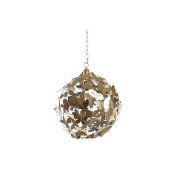 Taklampa DKD Home Decor Guld Gyllene Metall 50 W 42 x 42 x 49 cm