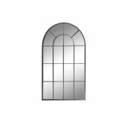 Vggspegel DKD Home Decor Svart Glas Jrn Speglar Fnster 70 x 2