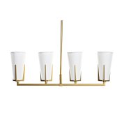 Taklampa DKD Home Decor Gyllene Vit (67 x 14 x 22 cm)