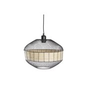 Taklampa DKD Home Decor Svart Brun 220 V 50 W (31 x 31 x 27 cm)