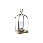 Lykta DKD Home Decor Glas Gyllene Aluminium (19 x 19 x 43 cm)