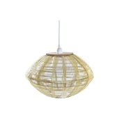 Taklampa DKD Home Decor Naturell Gyllene Brun Bambu 50 W (42 x 4