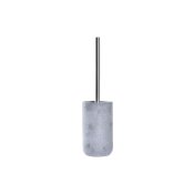 Toalettborste DKD Home Decor Gr Silvrig Rostfritt stl Cement S