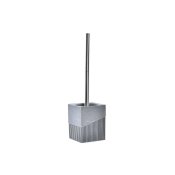 Toalettborste DKD Home Decor Scandi Silvrig Gr Rostfritt stl A
