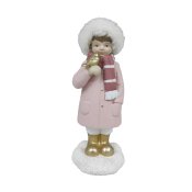 Julgranskula DKD Home Decor Harts Flickor (4 x 4 x 9,5 cm) (2 an