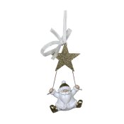 Julgranskula DKD Home Decor Harts Tomte (6,5 x 4 x 13,5 cm) (6 a