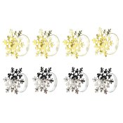 Servetthllare DKD Home Decor Set Metall Snflingor (5 x 5 x 17