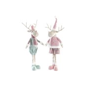 Julgranskula DKD Home Decor Ren Polyester (20 x 17 x 60 cm) (2 a