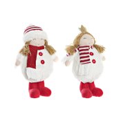 Prydnadsfigur DKD Home Decor Jul Docka Polyester Flickor (17 x 1