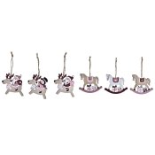 Juldekorationer DKD Home Decor Tr MDF (21 x 8,2 x 1,5 cm) (8 cm