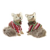 Julgranskula DKD Home Decor Polyester (16 x 18 x 21 cm) (2 antal