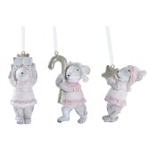 Julgranskula DKD Home Decor Harts (5 x 3 x 8,5 cm) (3) (3 antal)