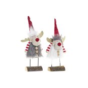 Julgranskula DKD Home Decor Polyester Ren (8 x 5 x 23 cm) (2 ant