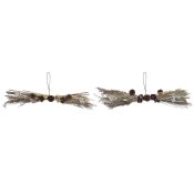 Julgranskula DKD Home Decor Blomster (60 x 15 x 8 cm) (2 antal)