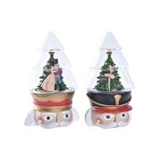 Belysning dekoration DKD Home Decor Jul Rd Vit (15 x 13,5 x 24