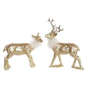 Julgranskula DKD Home Decor Harts Ren (17,5 x 9 x 22,5 cm) (2 an