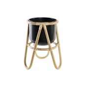 Kruka DKD Home Decor Naturell Svart Metall Kolonial Bambu (26 x