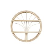 Bokhylla DKD Home Decor Vgg Naturell Rattan 2 Hyllor (60 x 14 x