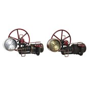 bordsklocka DKD Home Decor Gyllene Silvrig Vintage (2 antal)