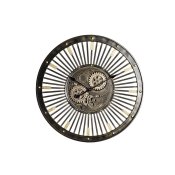 Vggklocka DKD Home Decor Svart Gyllene Jrn Vintage 65 x 6,7 x