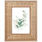 Fotoram DKD Home Decor Naturell Tr Tr MDF 26,5 x 2,5 x 32 cm