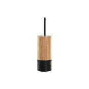 Toalettborste DKD Home Decor Svart Naturell Bambu 10 x 10 x 36,8
