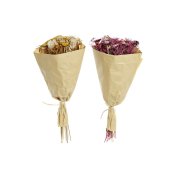 Bunt DKD Home Decor Fuchsia Gul Torkad blomma (20 x 12 x 50 cm)