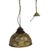 Taklampa DKD Home Decor Gyllene Tr Metall 50 W 39 x 39 x 34 cm